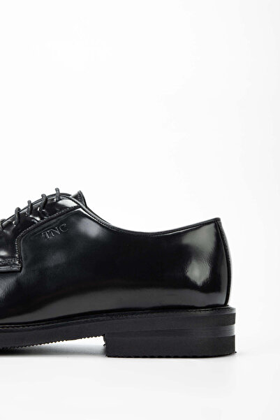 Tamer Tanca Erkek Hakiki Deri Siyah Açma Klasik Ayakkabı