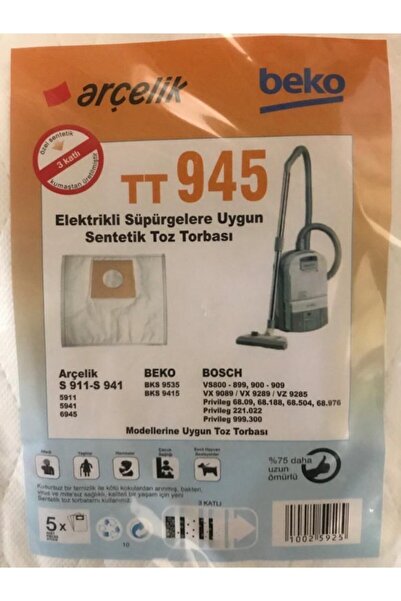 Marka Arçelik T945 - Compatibil cu materiale sintetice