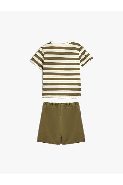 Koton Baby Boy Set 2-Piece Shorts T-Shirt Printed Cotton