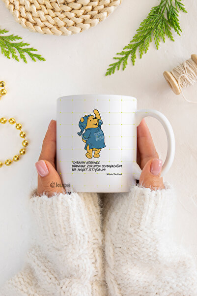 WixelArt Sabahın Köründe Uyanmak Zorunda Olmadığım Bir Hayat İstiyorum Winnie...
