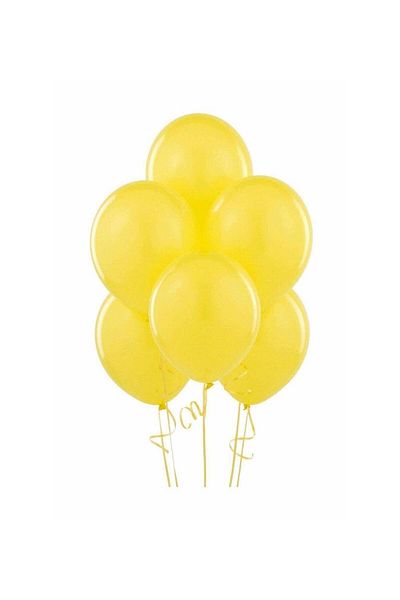 PartAntalya Yellow Color Balloon 50 Pieces (Pack of 50)