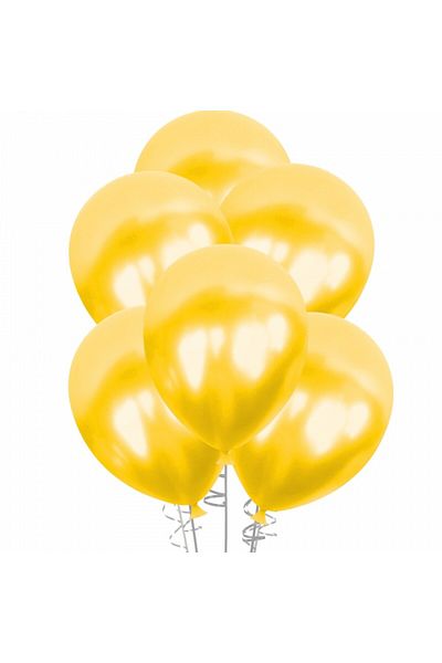 PartAntalya Yellow Color Balloon 50 Pieces (Pack of 50)
