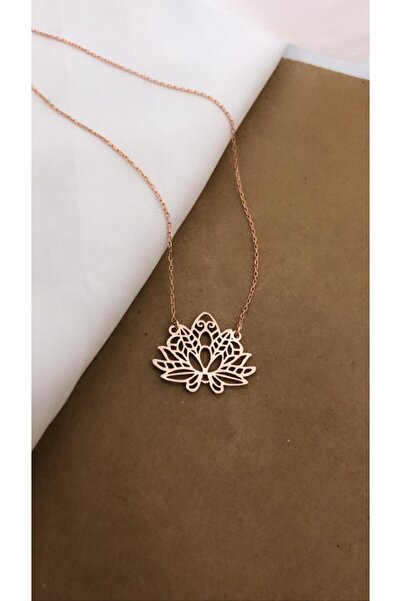 Özeltasarım Lotus Çiçeği kolye
