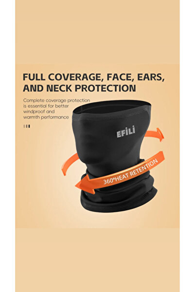 EFİLİ طوق رقبة بوف عالي الجودة من الليكرا - دراجة نارية، دراجة تزلج، مقاوم لل...