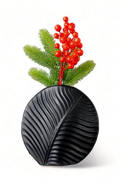Evene Black Vase - Small Vase, Table Top Vase, Home Decoration, Model 29