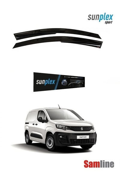 SUNPLEX Peugeot Partner Panelvan 2023 Modeller için Cam Rüzgarlığı Takımı 2'l...