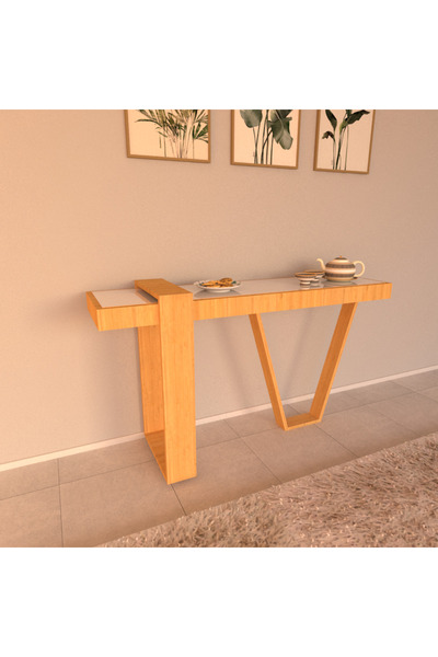 Gülen Adam MDF Dekoratif Dresuar - Renk Seçenekli - 110x35 cm