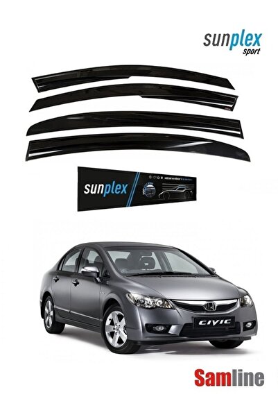SUNPLEX Honda Civic Fd6 2008 Model cam Rüzgarlığı Takım (4 Cam set)
