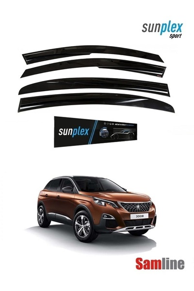 SUNPLEX Peugeot 3008 (2016-2020) Uyumlu Cam Rüzgarlığı Takımı (4 Cam Set) 201...