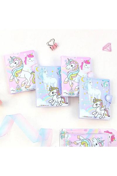 BLA GROUP Unicorn Unicorn Cute Mini Notebook Pen Set