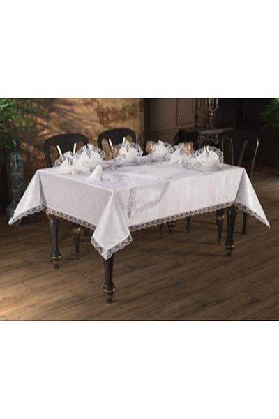 mohti home French Laced Tablecloth Set