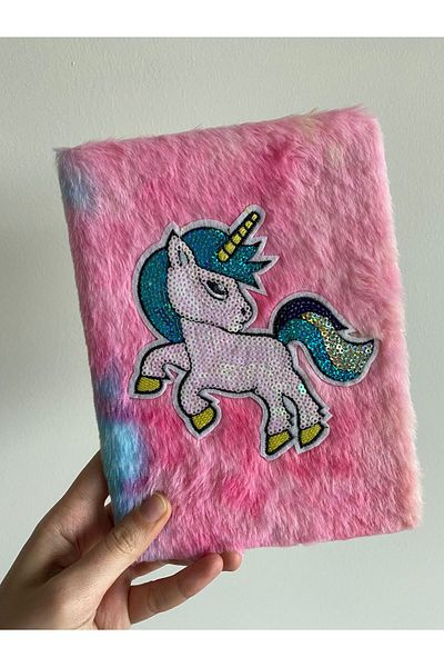 BLA GROUP Unicorn Cute Sequin Shiny Figured Notebook Scrapbook Lined