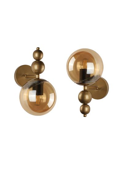 TEKFA Gizz Special 2-Piece Sconce Antique/honey - Premium Model - Bedroom - Living Room - Kitchen - Hall