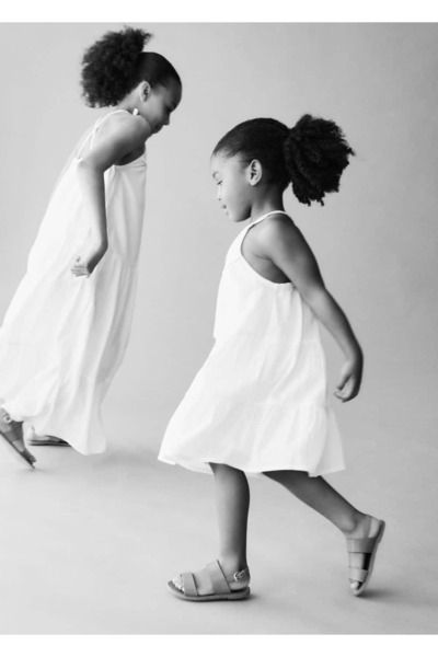 MANGO Baby Dantel balon elbise