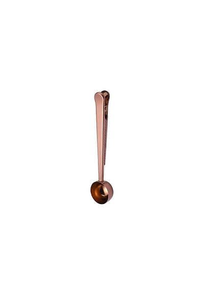 Binbirdemet Bronze Coffee Measuring Spoon and Package Clip