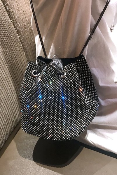 VS ACCESSORY حقيبة كتف تريند حجر الكريستال