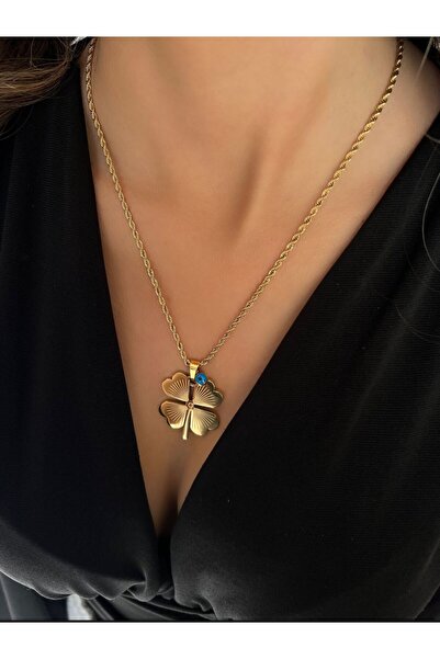 FLARF ديزي منقوشة قلادة الصلب الأنيقة