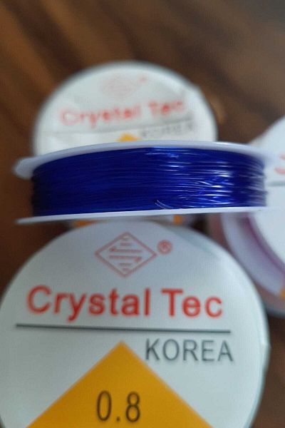 Hobimos Blue Color Fishing Line - 1 Piece 0.8 Mm Fishing Line with Flexible Elastics