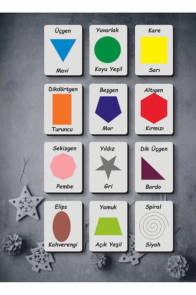 Sipylum Wooden Intelligence Cards Matching Game Wooden Puzzle Toy (Shapes and Colors)