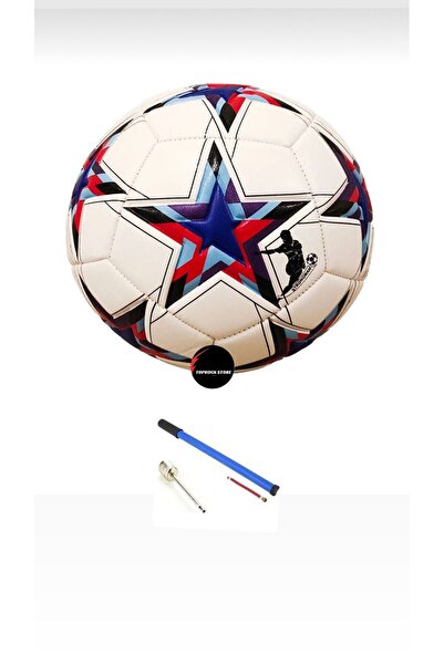 TOPROCKSTORE Futbol Topu Profesyonel Tasarım Şampiyonlar Ligi 5 Numara Tüm Sahalara Uygun 410gr Maç Topu