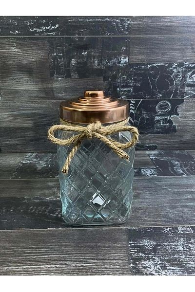ALBAYRAK ZÜCCACİYE Cooker Luxury Glass Nostalgia Series Glass Jar 25 Cm Ckr2266