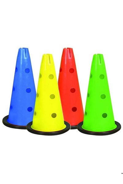 Clifton Perforated Training Funnel Rubber-Based Funnel, Yellow Perforated Funnel (40 CM)