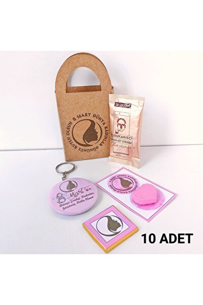 ORGANİZASYON HEDİYEM 10 قطع من هدايا اليوم العالمي للنساء في 8 مارس مع حقيبة ...