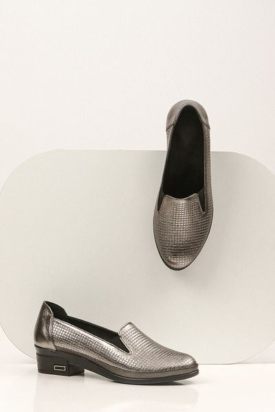 SVMSHOES Leather Gray Stylish Shoes / Low Heels / Shiny / Special Occasions Use/ Orthopedic