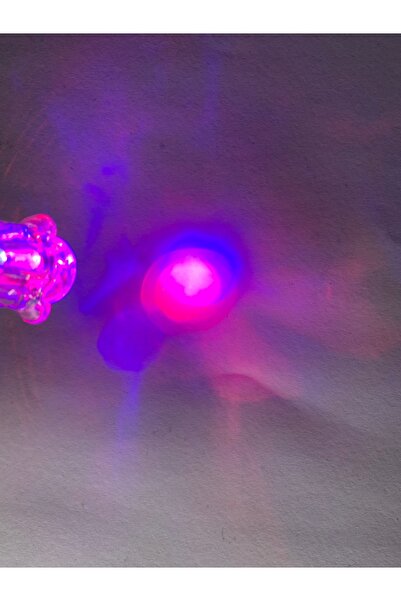 Laser Kırmızı Lazer El Feneri 5 Fonksiyonlu Renkli Işık Mini Lazer Anahtarlıklı 3 Adet Pil Hediyeli