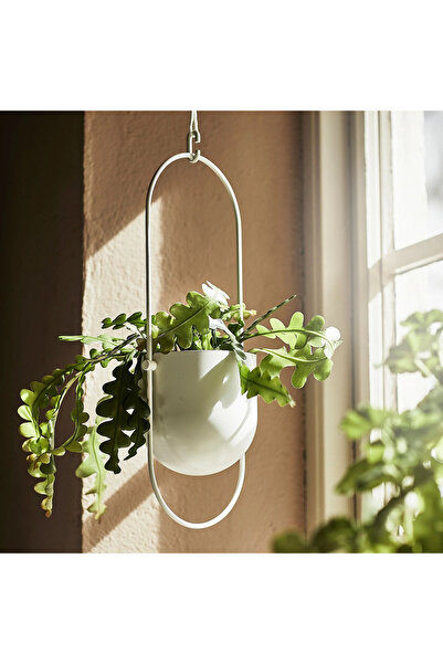 IKEA Chılıstran, Asma Saksı, 12 Cm, Beyaz