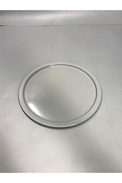 Aslı Hediyelik Metal Gray Single Decorative Tea, Coffee and Cake Service Presentation Tray 23 Cm
