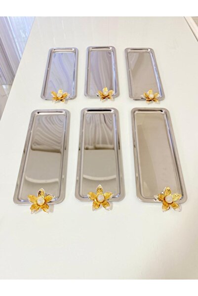 Aslı Hediyelik 6 قطع من زهرة الزنبق الفاخرة المصنوعة من الفولاذ المقاوم للصدأ...