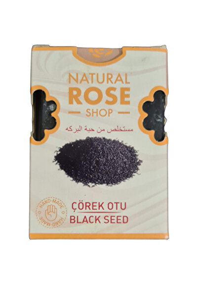 NATURAL ROSE SHOP Doğal Çörek Otu Yağı Özlü Katı Sabun Organik %100 Doğal Natural Black Seed Oil