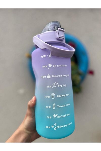 Dalian Home Motivational Water Bottle Water Bottle Water Bottle 2l Tritan Gym Water Bottle Water Bottle Mixed Color