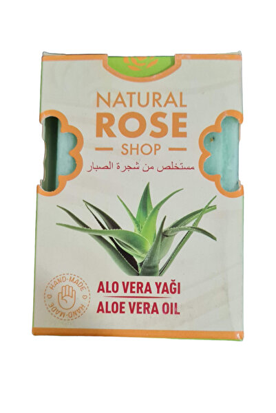 NATURAL ROSE SHOP صابون صلب بخلاصة زيت الصبار الطبيعي عضوي 100% زيت الصبار ال...