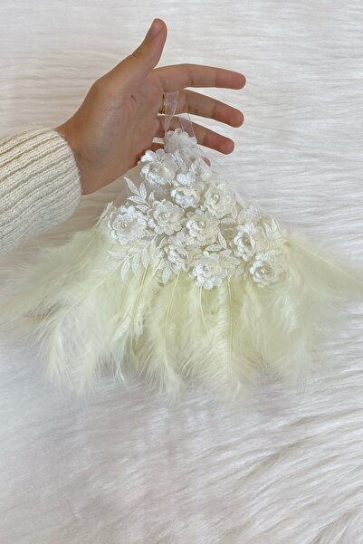 ZEYMERADE Krem Gelin Mendili, Kına Gecesi Düğün Halay Mendili