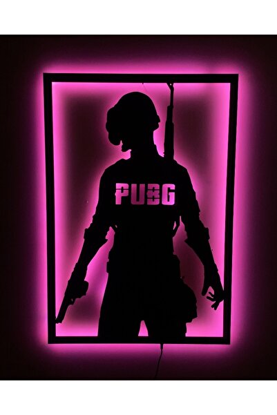 Çığ Tasarım RGB Ledli Pubg tablo ledli mdf Pubg tablo