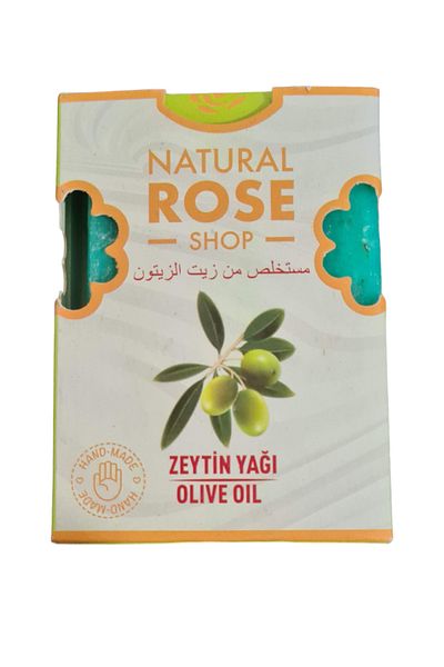 NATURAL ROSE SHOP صابون صلب بخلاصة زيت الزيتون الطبيعي عضوي 100% صابون بخلاصة زيت الزيتون الطبيعي
