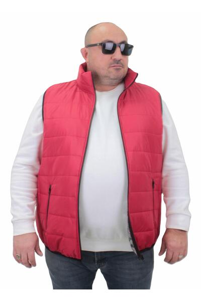 Starbattal Large Size Lined Puffer Vest Madrid 23825 RED