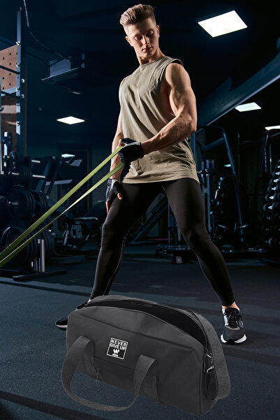 Woys Bags Geantă originală unisex cu 2 compartimente, cu fermoar în față, cur...