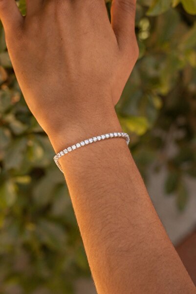 Crystal Diamond Zirconia Işıklı Kutuda 0.20 Karat Su Yolu Bileklik