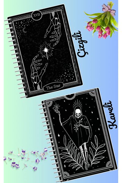 animeandyourworld Set of notebook Tarot 2 pcs A4 size 21*30 lined + checked 60 syf
