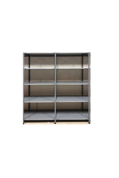 AçıkMağazam Çelikrafburada ® 31x75x200 5 Katlı Duble 2 Libitişik Raf Arşiv Ra...