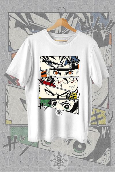 Vordevia Μπλουζάκι με στάμπα Anime Oversize