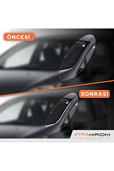 İntachrom Ford Fiesta Krom Ön Cam Çıtası 2 Parça 2009 - 2017
