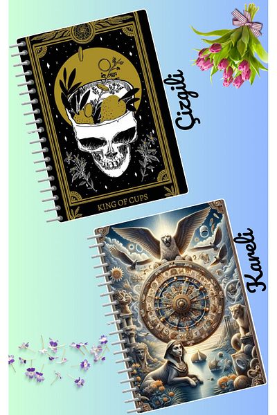 animeandyourworld Set of notebook Tarot 2 pcs A4 size 21*30 lined + checked 60 syf