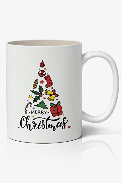 Nostaljik Lezzetler كوب قهوة مطبوع عليه رأس السنة الجديدة موديل 12