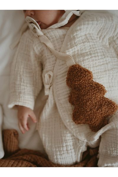 bohemoon Christmas Tree Pacifier Strap Camel