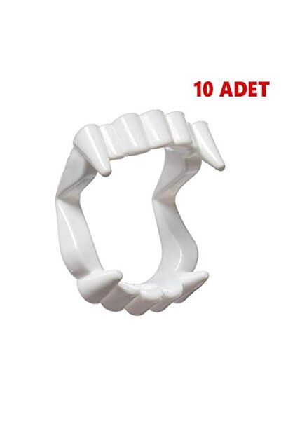 Nostaljik Lezzetler Plastik Vampir Diş (10 Adet)