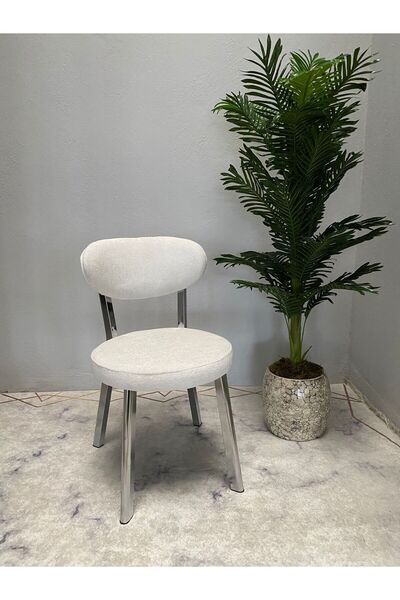 sadak Sandalye Yıldız Teddy Kumaş Nikelaj Kaplama